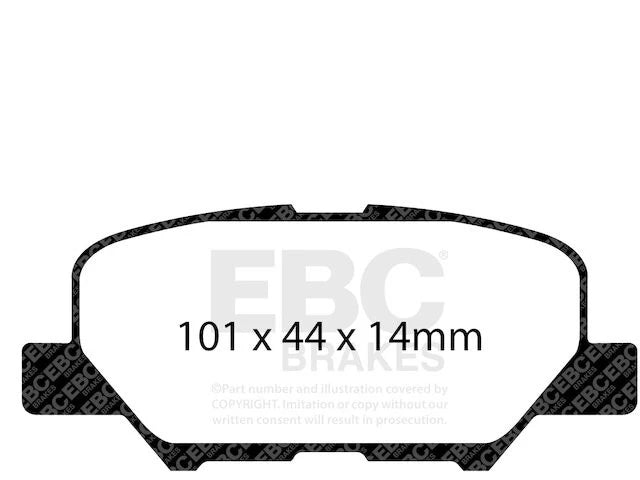 Rear Brake Pad Set for Mazda 3 (2014–2017) MJ919YP