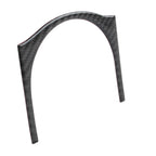 Carbon Fiber Black Interior Armrest Cup Holder Trim for Toyota Prius (2012–2015)