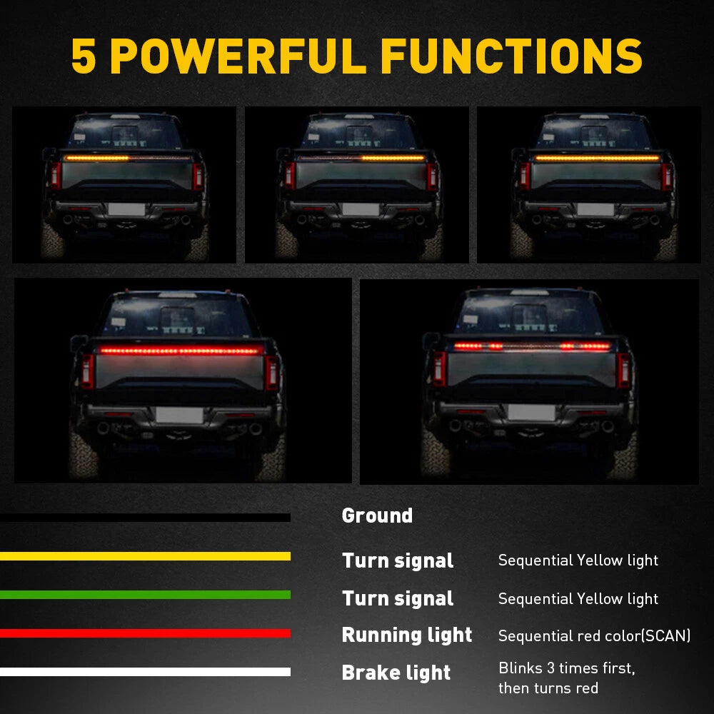60" LED Tailgate Light Bar for Chevy Ford Dodge Truck