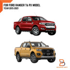 Matte Black LED Headlight Lamp Cover Trim for Ford Ranger Ute T6, Everest (15-21)