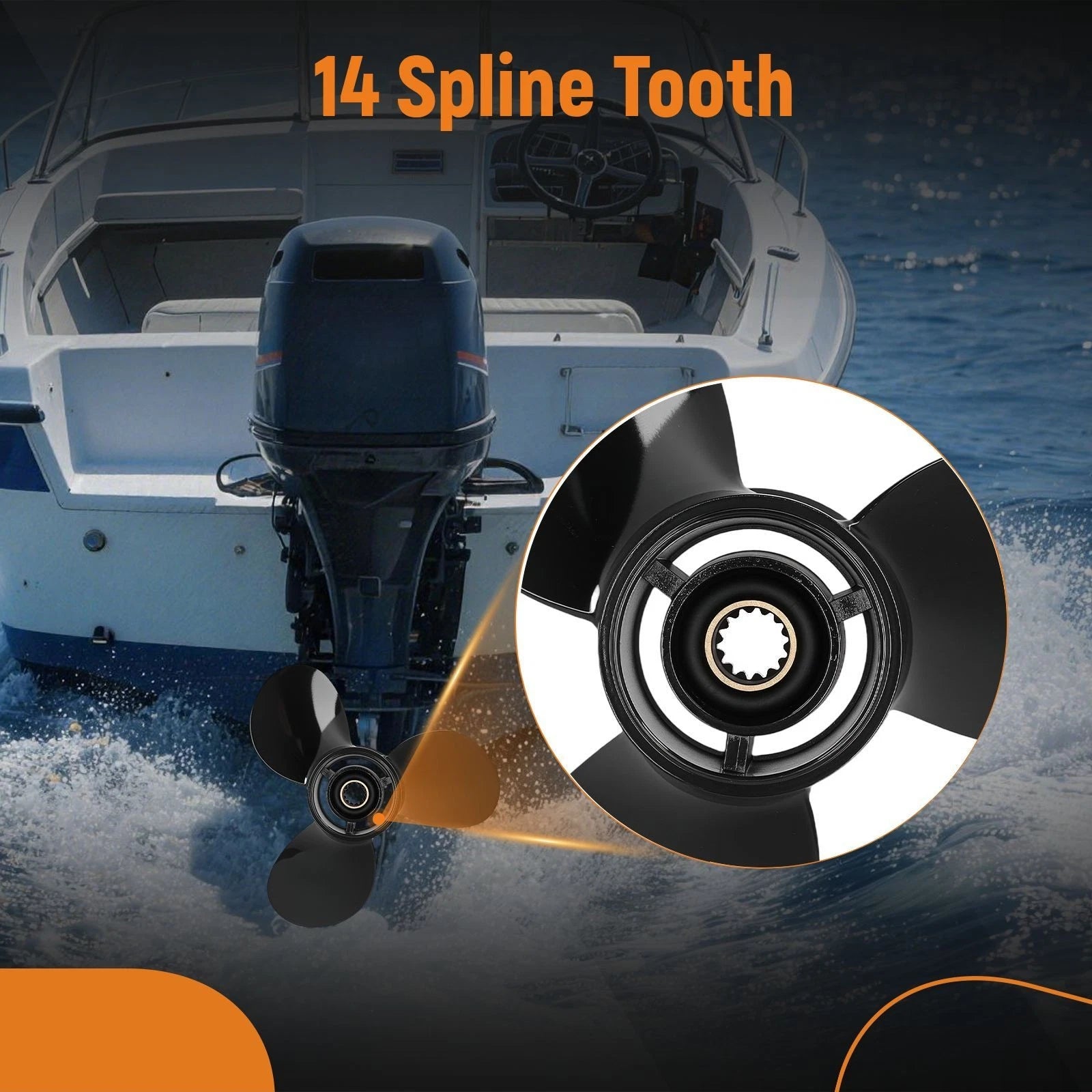 3 Blade Aluminum Propeller for Evinrude 15-35HP (Year Range Not Specified)