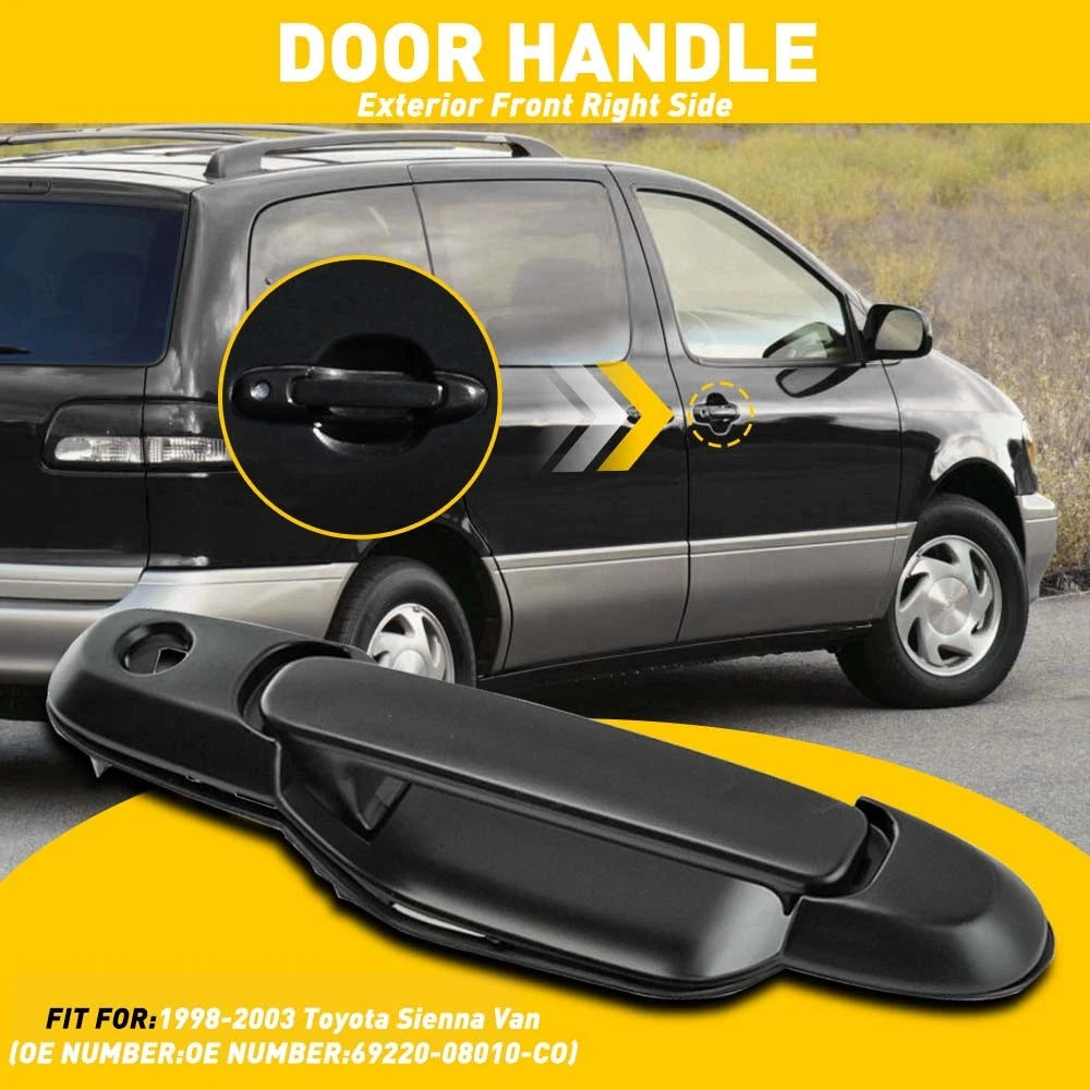 AUXITO Exterior Front Right Door Handle for Toyota Sienna (1998–2003)