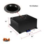 15.5 Gallon Aluminum Fuel Cell/Gas Tank for Universal Applications