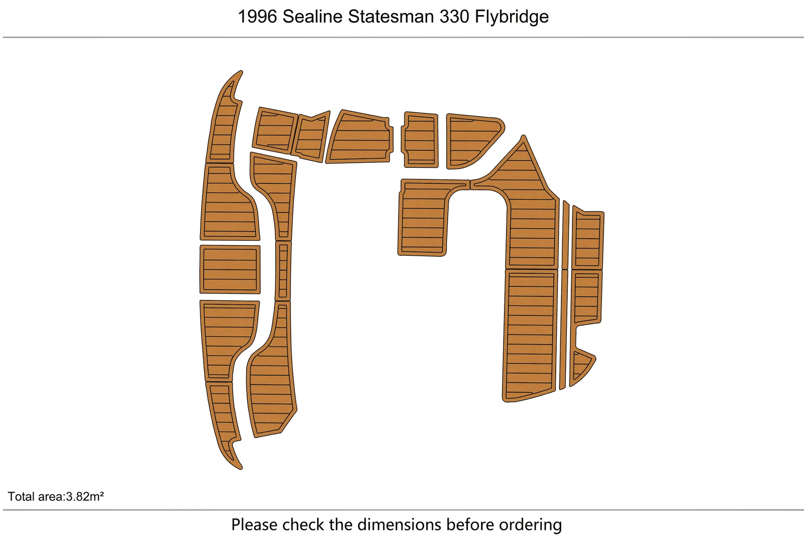 EVA Foam Floor for Sealine Statesman 330 Flybridge (1996)
