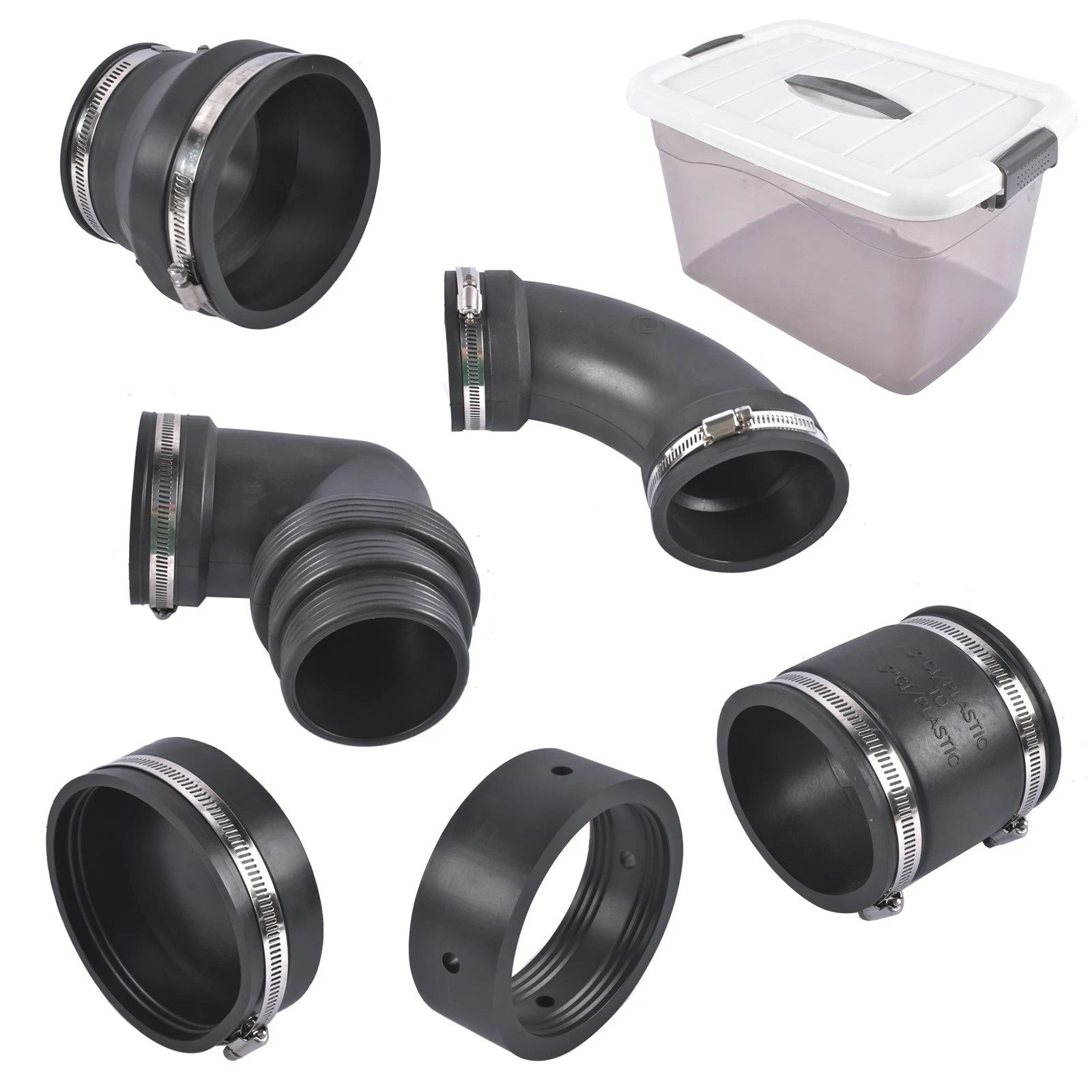 RV Sewer Hose Fittings Adapter Kit for RVs (Fits Various Models)