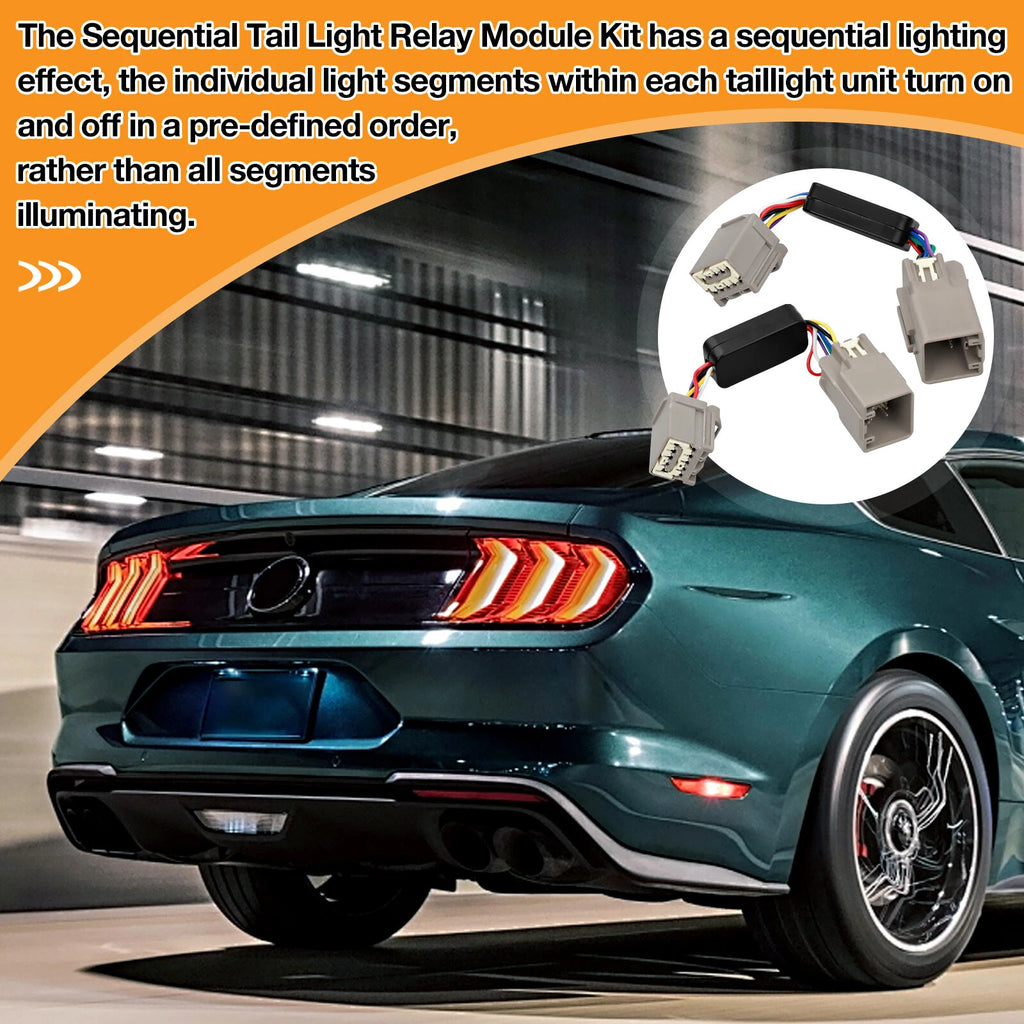 Sequential Tail Light Relay Module Kit for Ford Mustang (2010-2021)