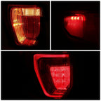 Chrome Red LED Tail Light Assembly for Ford Explorer (2016–2019)