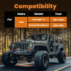 Rear Upper Lower Control Arms for Jeep Wrangler TJ (1997–2006) Grand Cherokee ZJ