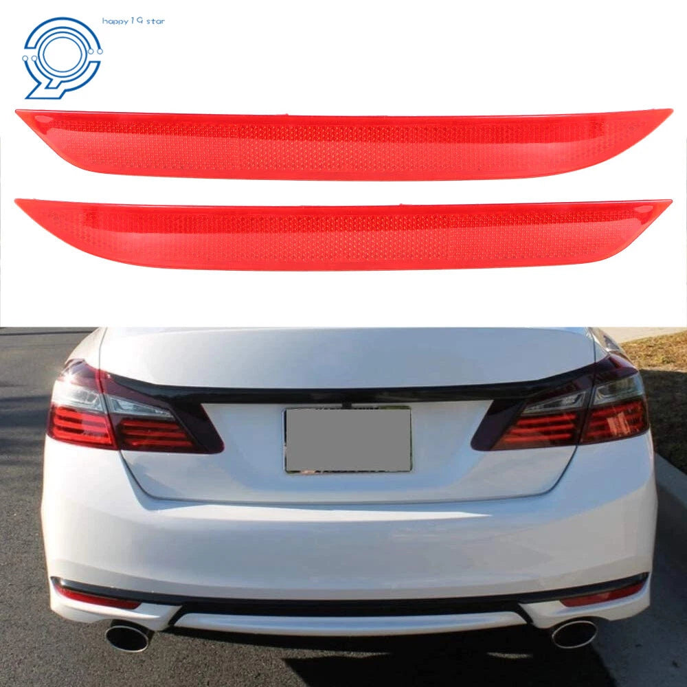 Set of 2 Rear Bumper Reflectors for Honda Accord (2016–2017)