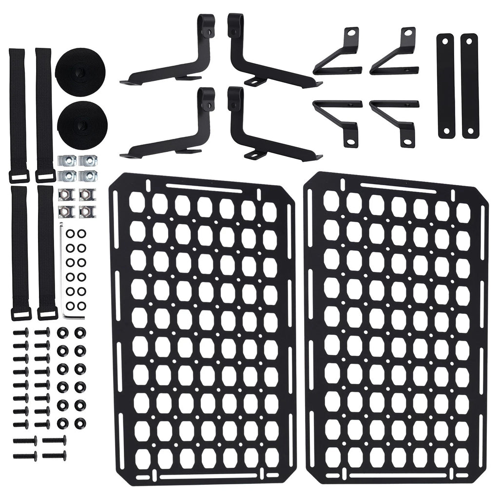 Bed Storage Panel Rack for Ford Ranger (2019–2024) Steel Molle Black