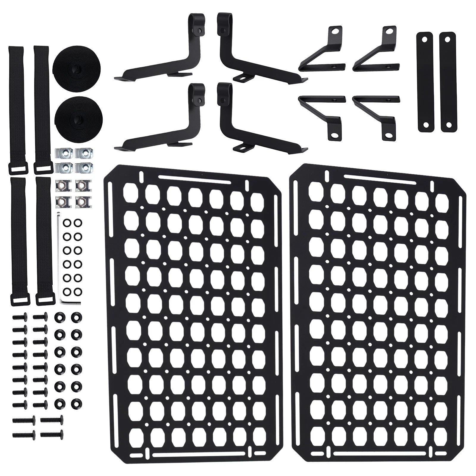 Bed Storage Panel Rack for Ford Ranger (2019–2024) Steel Molle Black