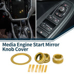 Set of 4 Media Tune Engine Start Mirror Knob Covers for Subaru WRX (2022–2023) Gold Tone