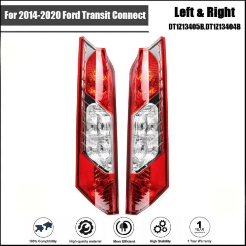 Set of 2 Rear Tail Light Lamps for Ford Transit Connect (2014–2020)
