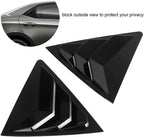 Glossy Black Side Window Louver Cover Trim for Toyota Corolla (2014–2018)