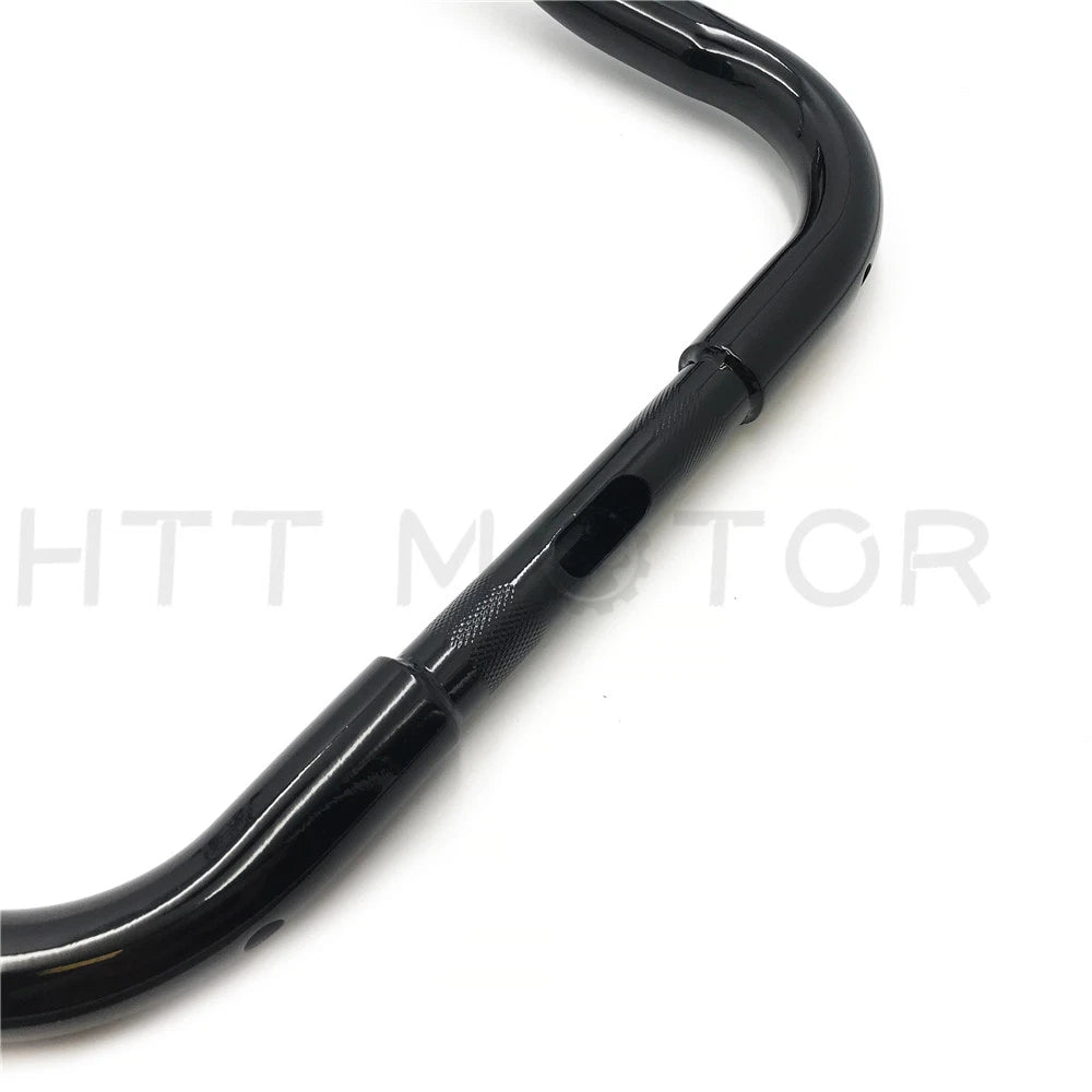 14" Handlebars for Harley Touring Batwing Fairing (1986–2017) Black