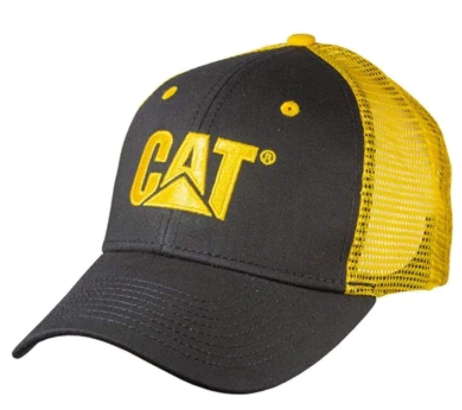 Caterpillar CAT Big Iron Snapback Hat/Cap - Black & Yellow