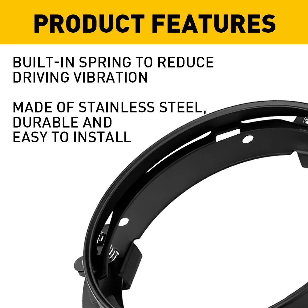 7" LED Headlight Mounting Ring Bracket for Harley Touring