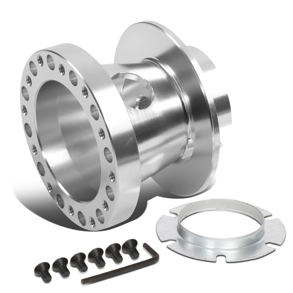 6-Bolt Aluminum Steering Wheel Hub Adapter for Chevy GMC Dodge Cadillac