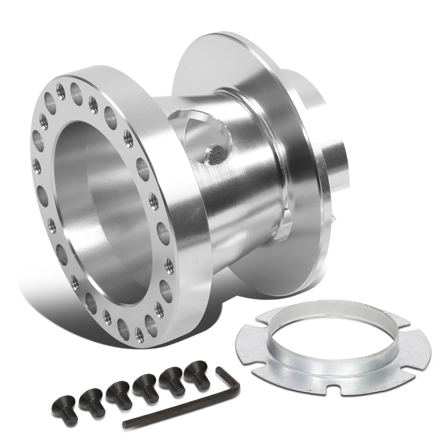 6-Bolt Aluminum Steering Wheel Hub Adapter for Chevy GMC Dodge Cadillac
