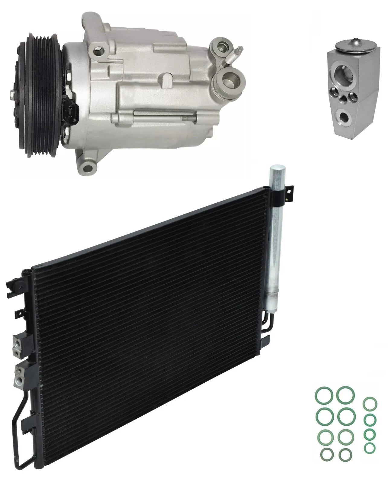 AC Compressor Kit With Condenser for Chevrolet Equinox 2.4L (2010–2010)