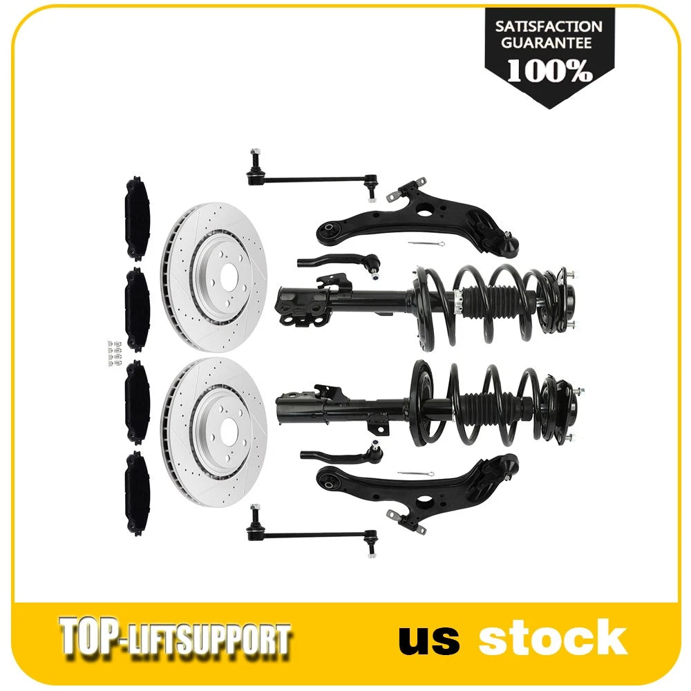 Front Complete Struts and Upper Control Arm for Ford F-150 2WD (2009–2013)
