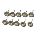 10pcs Set Wire Wheel Polishing Deburring Brushes for Rotary Grinder Tools