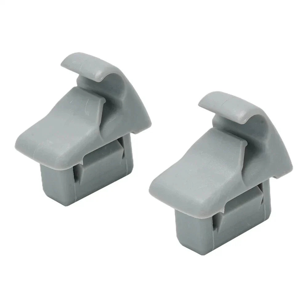 Car Sun Visor Holder Clips Grey for Mitsubishi Lancer, Outlander, ASX