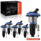 Set of 6 Ignition Coils & 6 Iridium Spark Plugs for GMC Envoy (2002–2009)