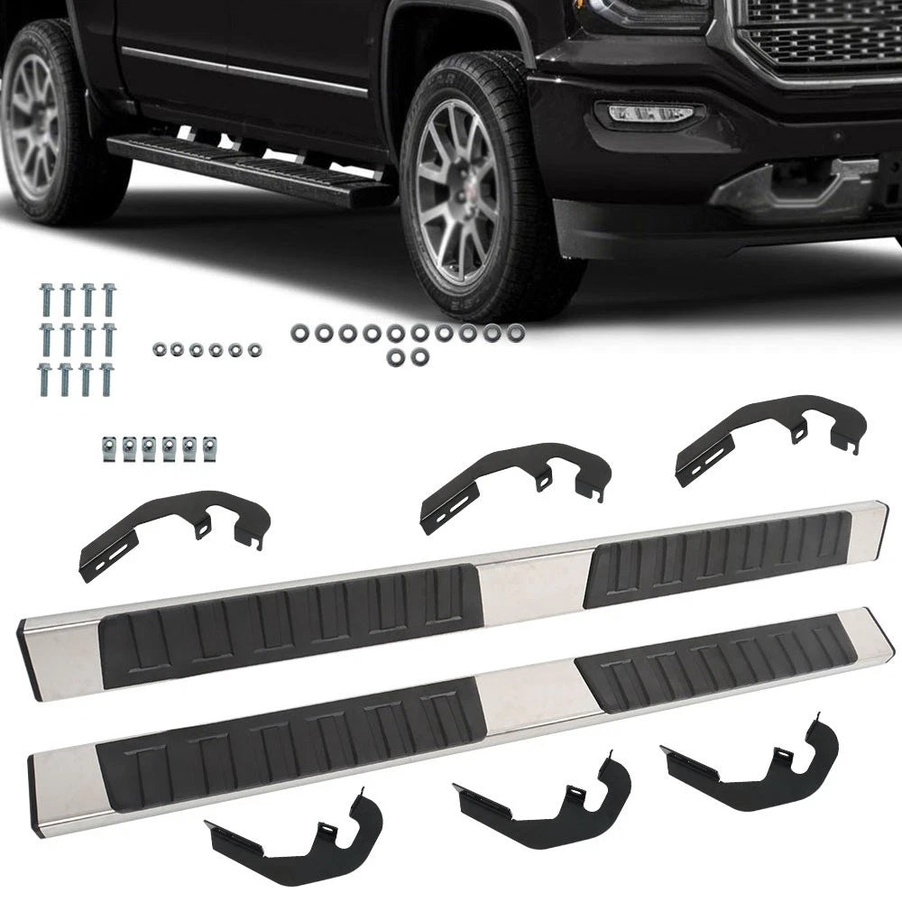 6" Running Boards Side Step for GMC Sierra 1500/Silverado 1500 (2007-2018)