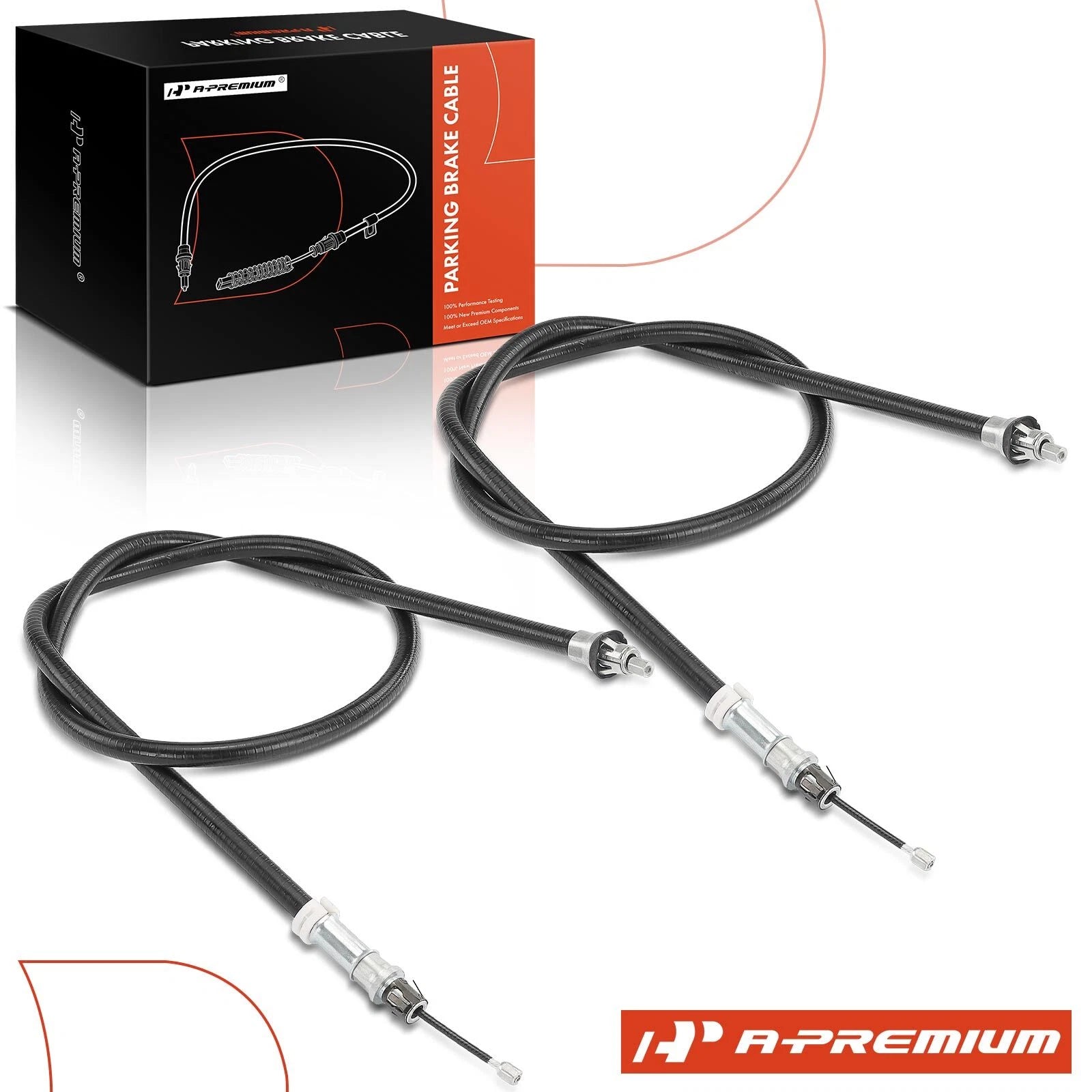 Set of 2 Rear Parking Brake Cables for Ford Thunderbird 2004 Lincoln LS
