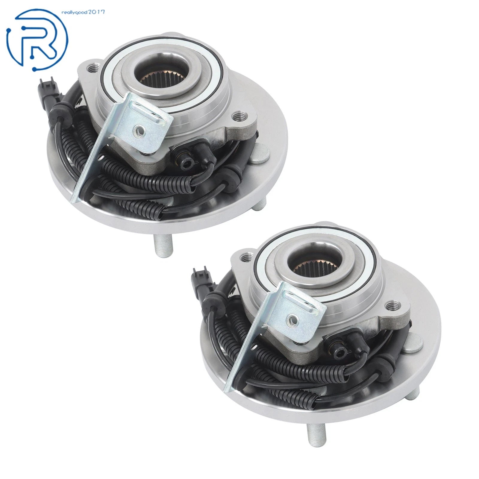 Pair Front Wheel Bearing & Hub Assembly for Dodge Caravan (2008-2011)