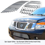 Stainless Chrome Billet Grille Combo for Nissan Armada (2008-2015)