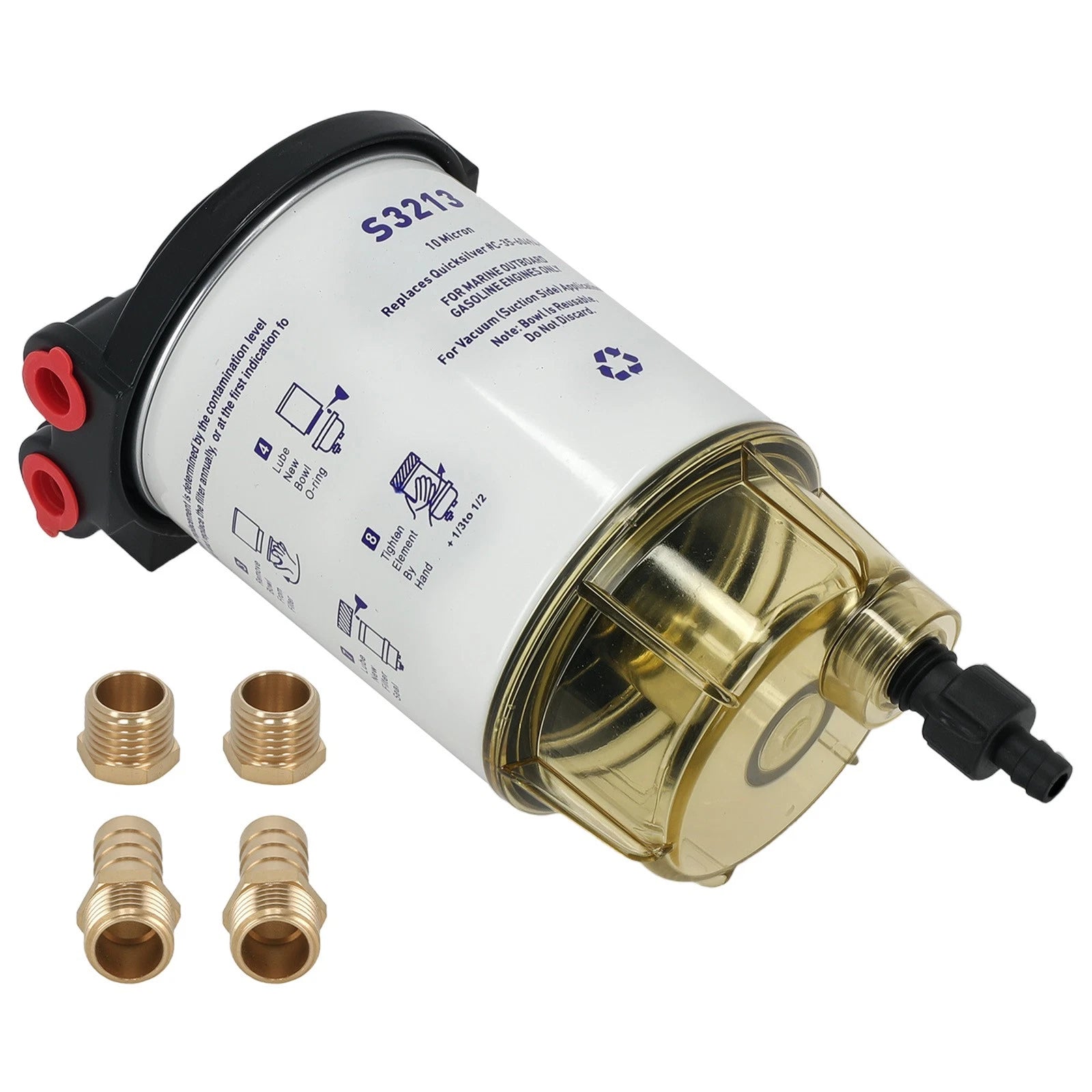 Fuel Water Separator for Mercury Yamaha Outboard (10 Micron)