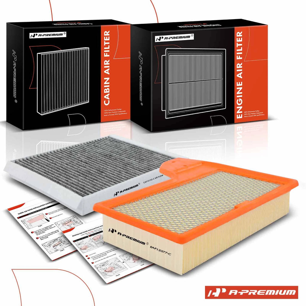 Engine & Activated Carbon Cabin Air Filter for Ford Mustang (2015–2022)