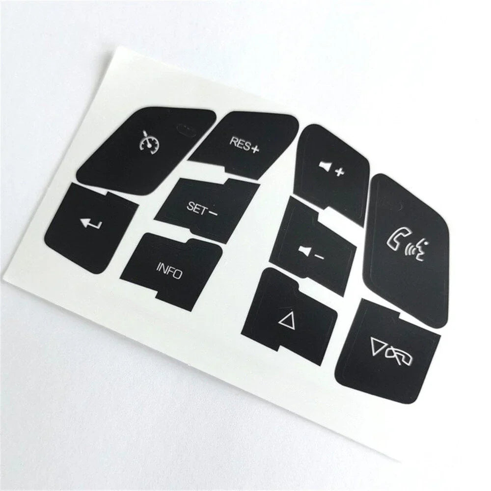Steering Wheel Button Decals for Chevrolet C6, Malibu, Pontiac G6 (2004-2013)