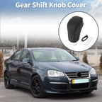 Gear Shift Knob Cover for Volkswagen Jetta (2012–2019) Black Faux Leather