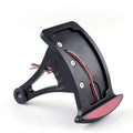 Side Axle Mount License Plate Bracket for Harley (LED, Black Billet)