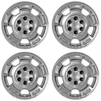4 17" 6 Lug CHROME Wheel Skins Hub Caps Full Covers for Silverado Tahoe Suburban