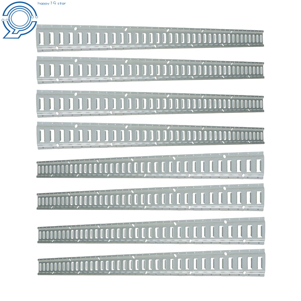 Set of 8 Galvanized Steel E Track Tie Down Rails for Trucks