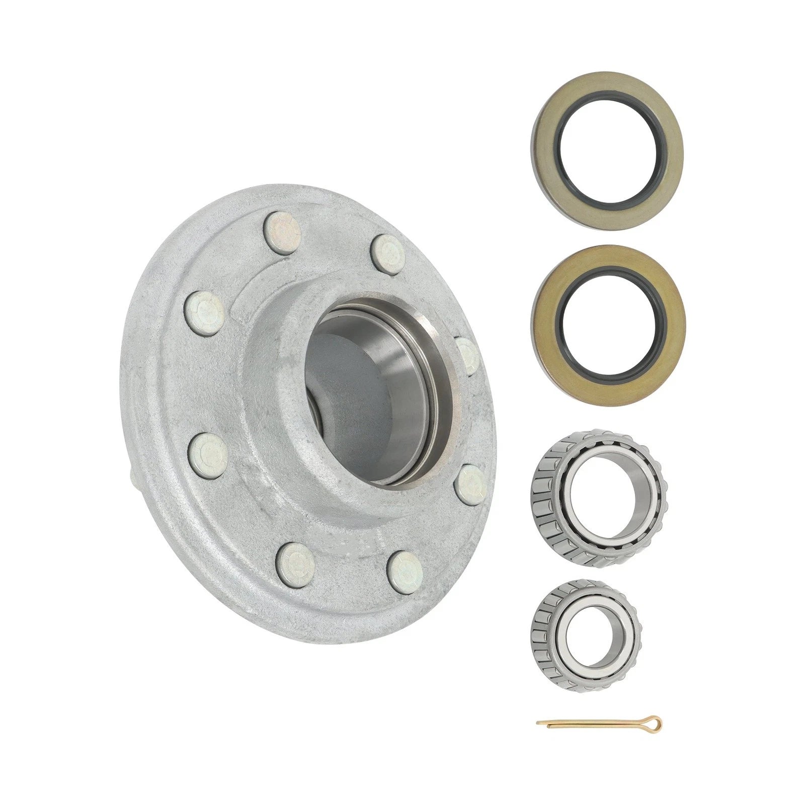 Trailer Hub Kit for 7000lb Axle (8 on 6.5")