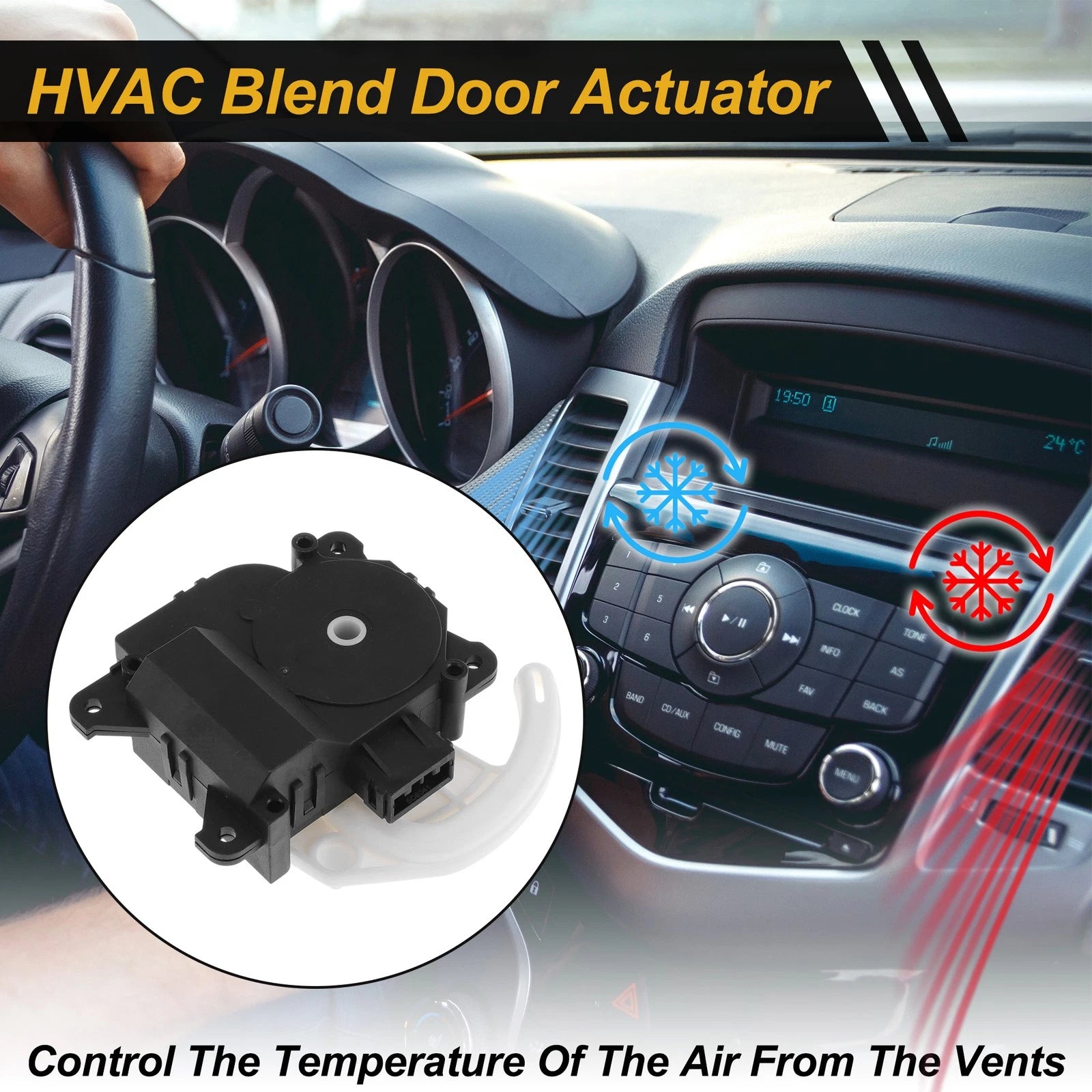 HVAC Heater Blend Door Actuator for Honda Odyssey (No. 79350TK4A41)