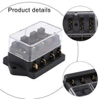Waterproof Transparent Cover for 4-Way Automotive Fuse Box