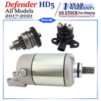 Starter Motor for Can-Am Defender HD5 (2017–2021) with Bendix & Relay