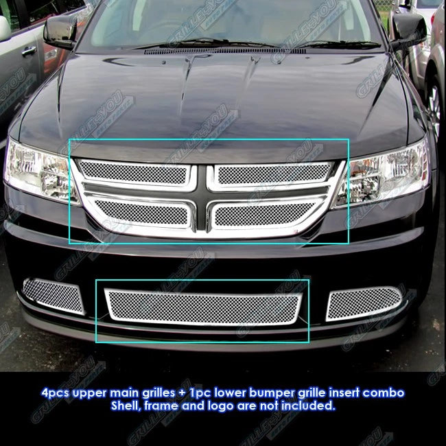 Stainless Steel Mesh Grille Insert for Dodge Journey (2011–2013)