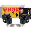 2X NGK Ignition Coils & 4 Ruthenium HX Spark Plugs for Chrysler Mercedes