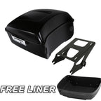 Matt Black Trunk Mount Rack for Harley Touring Road Glide (2014–2025)