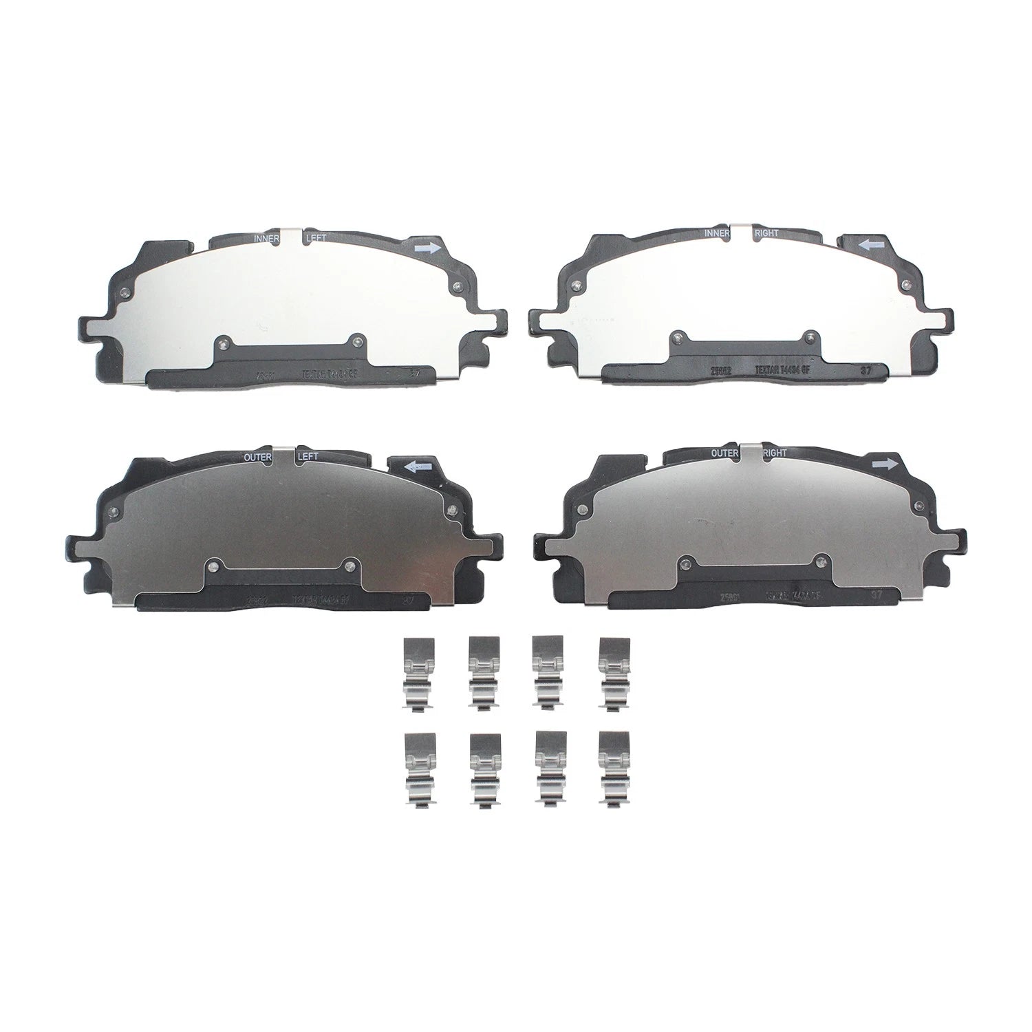 Set of 4 Hella Front Low-Met Disc Brake Pads for Audi A6 Quattro (2019–2022)
