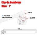 CNC 7/8" Clip-On Handlebars for Universal Cafe Racer (33mm Fork Tube)