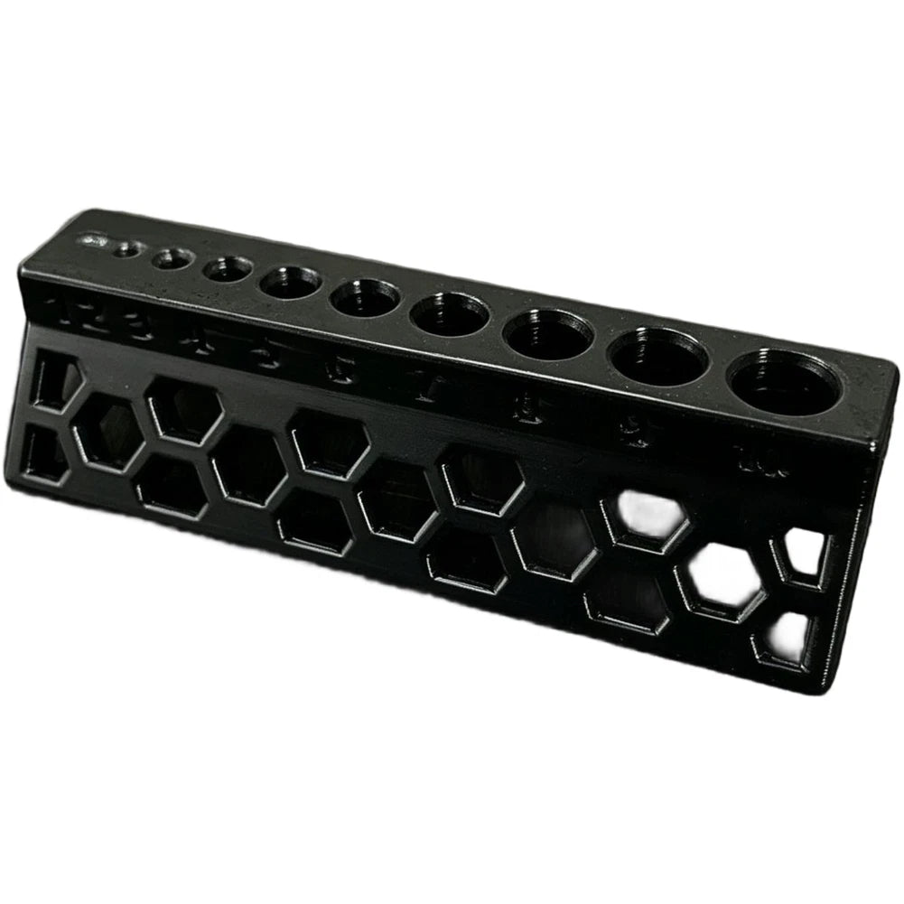 10 Hole Drill Guide for PVC Pipe 15mm Precision Spacing