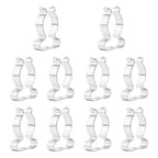 Set of 10 Terry Clips for Garages, Shacks, Cabinets - 12mm Fasteners